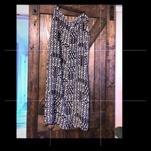 Geometric maxi skirt